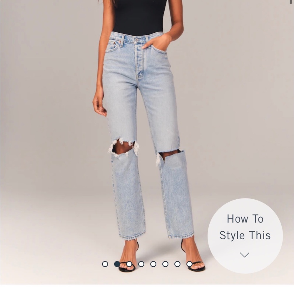 High Rise Dad Jeans from Abercrombie